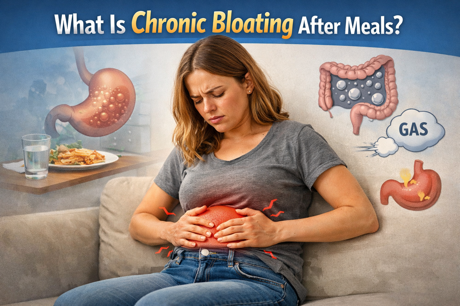 Chronic bloating after meals